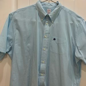 Brooks Brothers button down casual light blue XXL